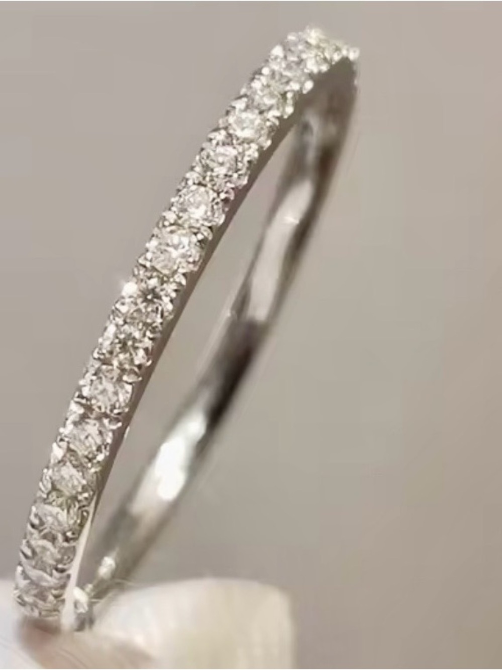 9KT Gold Diamond Band Ring. White Gold .35ct - Picture 7 of 15